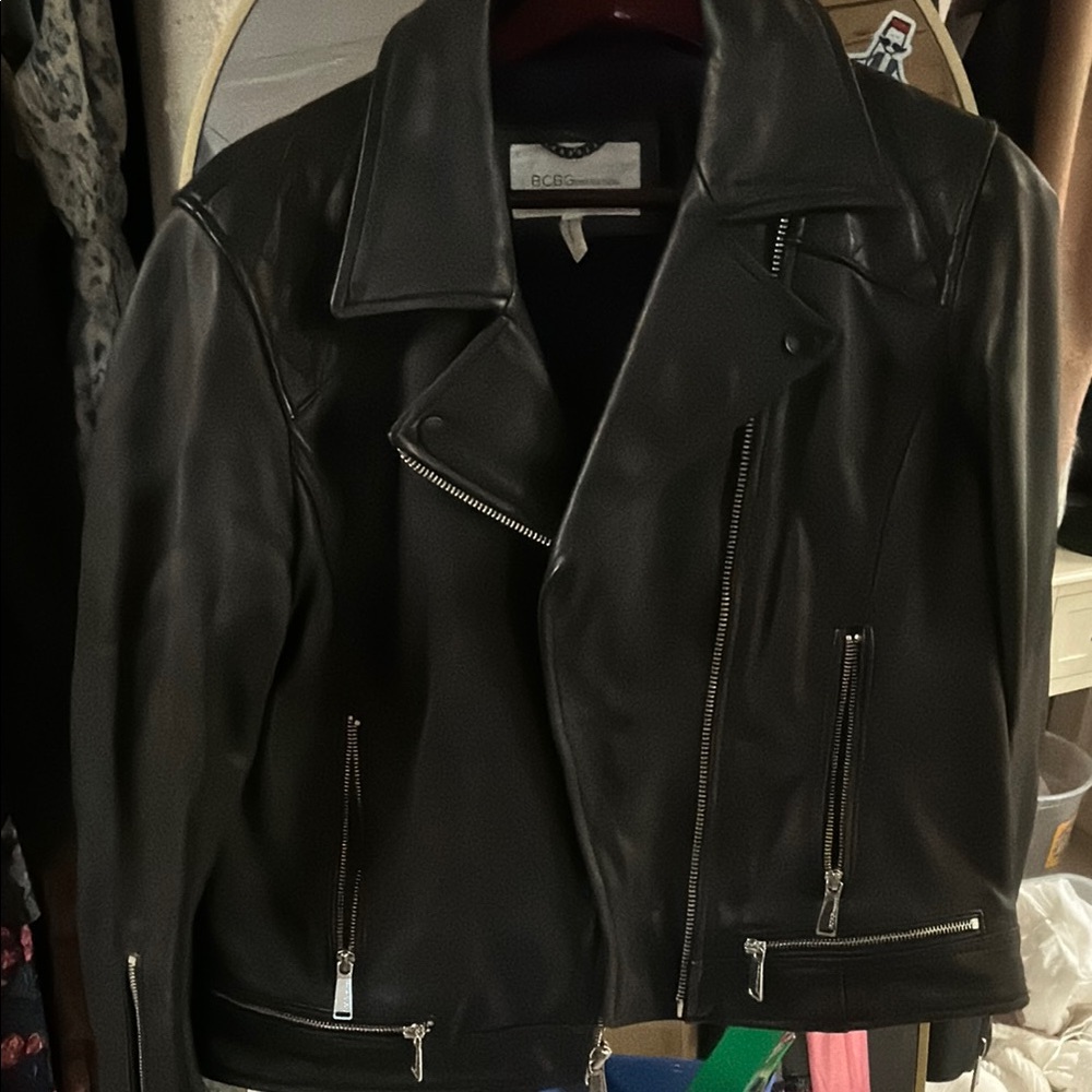 BCBGeneration Black Leather Jacket